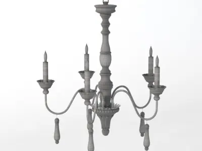 Agen Small Chandelier 3D model