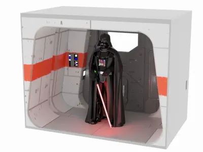 Rogue One - Profundities Hallway - BESTA DIORAMA - 1-6 Scale 3D print model