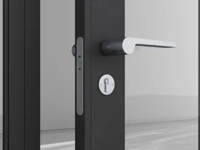 Aluminium door 158 3D model