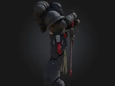  Warrior of the Void  Interdimensional Guardian 3D Model 3D print model