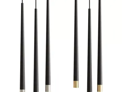 Aura- 03W Black LED Designer Series Pendant 3D model