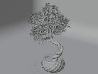 3D Bonsai Tree Low-poly 3D model