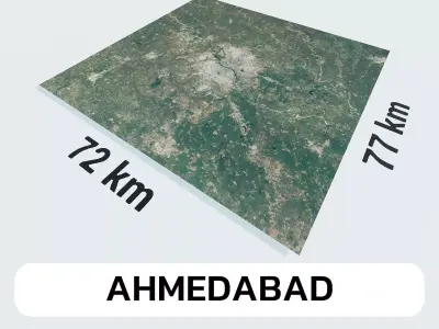 Ahmedabad India City Landscape 3D Model 3D model