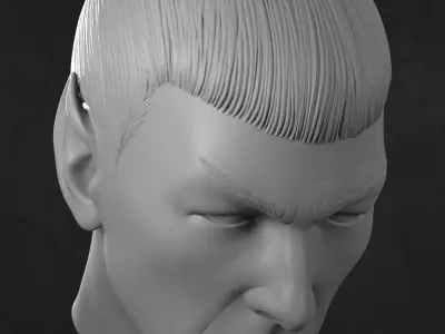 Spock 3D printable head 3D print model