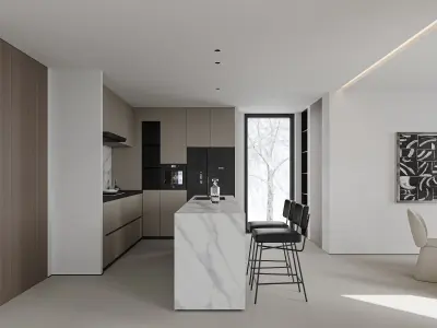  villa interior scenes 3D model purchase
