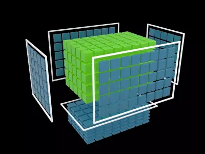 Tensor Operations Concept Model v1 002 Low-poly 3D model