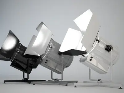 Studio Spotlights 3D model