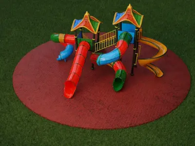 used childrens playground 3D model