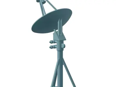 Plastic Premium Satellite Dish Toy 3D model