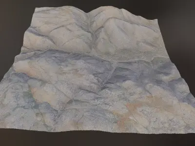 Arid Landscape 2 - Scan 3D model
