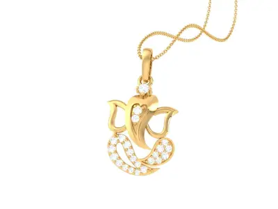 Spiritual Ganesha Pendant 3D print model