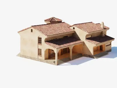 Spanish Colonial Villa 3D model