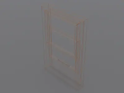 Sliding window V1 - 120x180 Low-poly 3D model