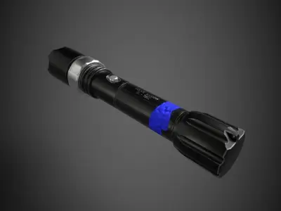 Flashlight Low-poly 3D model