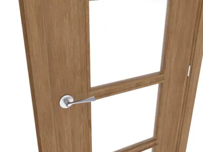 Pack of design indoor doors Low-poly 3D model