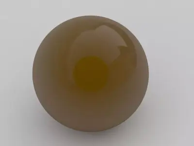 Pool Snooker Ball brown 3D model