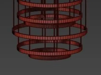 Dimore Studio Chandelier of layered bands 3D model purchase