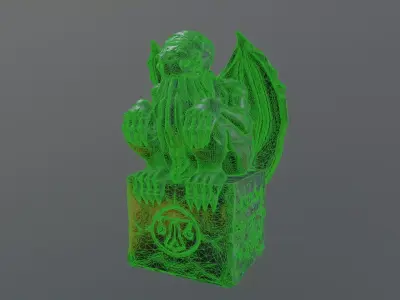 cthulhu statue 3D model