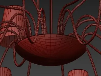 Imperial Chandelier 21 Loft Concept 3D model