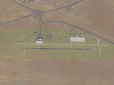 Hofuf - Al-Ahsa Airport - HOF Low-poly 3D model