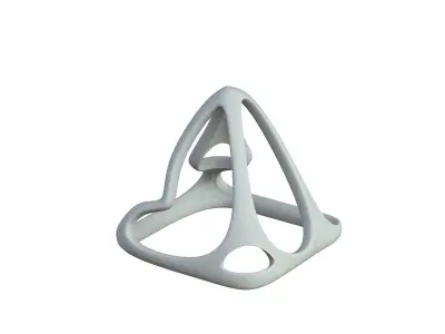 SciFi Cube Object No 58276 Low Poly Shape Low-poly 3D model