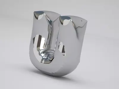 U Balloon Silver 3D model