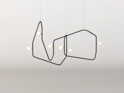 Palindrome 6 Chandelier 3D model
