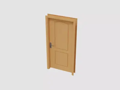 Door E3 Low-poly 3D model