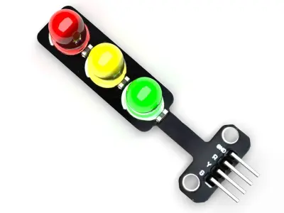 Traffic Lights LED Module 3D model