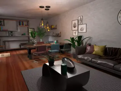Interior design 3D model 10