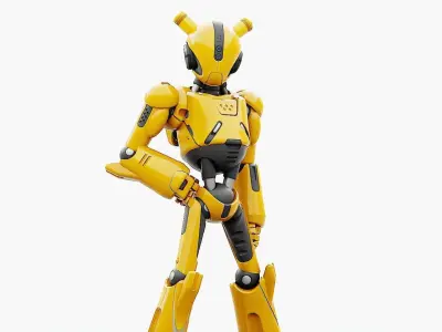ANDROID XENON-B   RIGGED 3D model