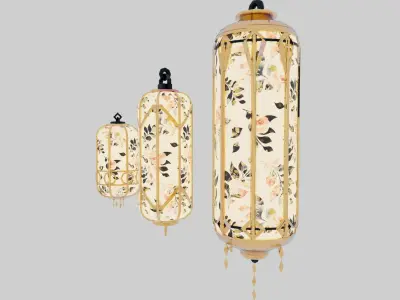 Japan Lamp 3D model