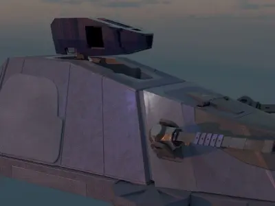 Military Hover Tank 2050 3D model