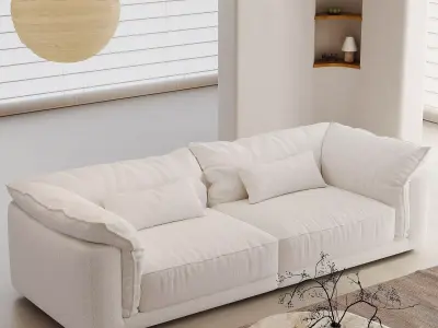 Pixels and Flowers living room interior scene 3D model