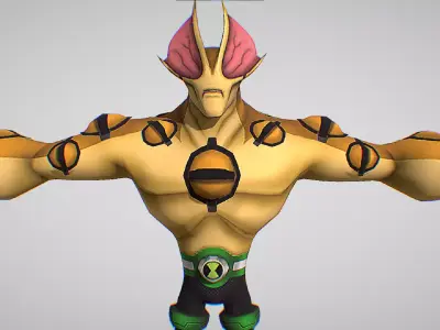 Eye Guy - DNA sample of an Opticoid - Ben 10 Omniverse Low-poly 3D model