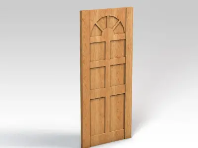 Entrance door - no window Free 3D model