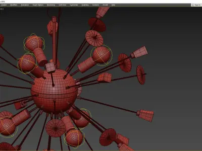 LIBERTY CHANDELIER Low-poly 3D model