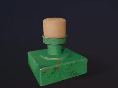 Candle Stand 3D Model Low-poly 3D model
