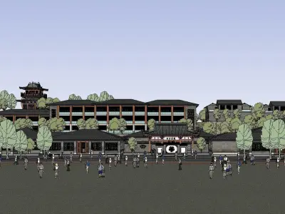vacation spot-Resort-Fashion Leisure Hotel-0142 3D model