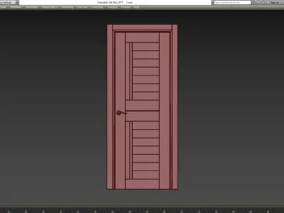 Vetro Gray Oak Belldinni Modern Interior Door 3d model Low-poly 3D model