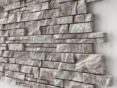 Stone panel decorative title 3D model