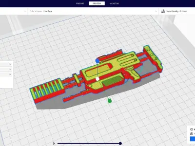 scifi Part artilery 3D print model