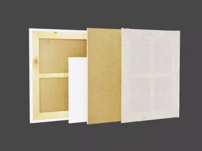 Canvas frame 3D model