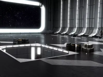 Star Wars Death Star Dockibg Bay 327 3D model