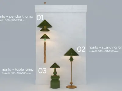 NON LA - LAMP Low-poly 3D model