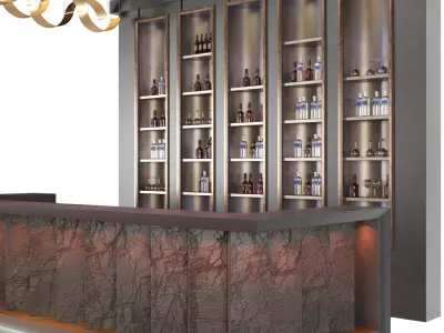 Loft  bar 3D model buy