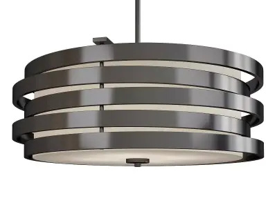 Roswell Drum Pendant Light Low-poly 3D model