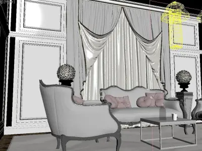 realistic bedroom edited materials vray and corona 3D model