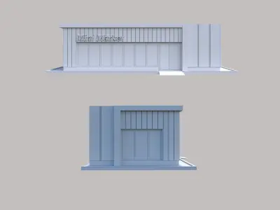 MODERN SHOP 3D model