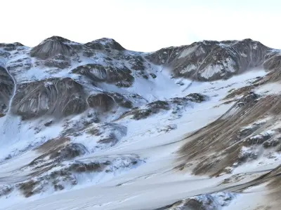 Landscape 142 Low-poly 3D model